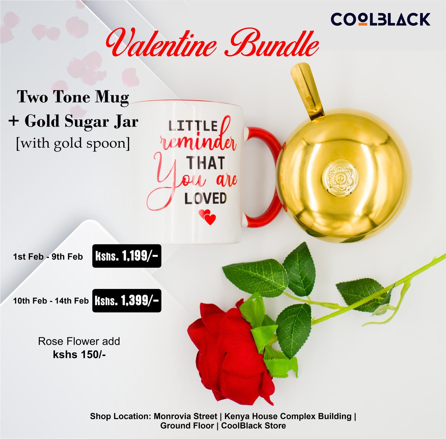 Valentine Red/White Mug Bundle